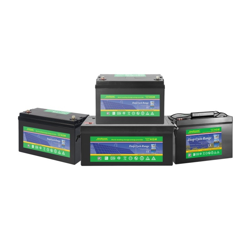 مجموعة دورة agm العميقة بطارية vrla الشمسية