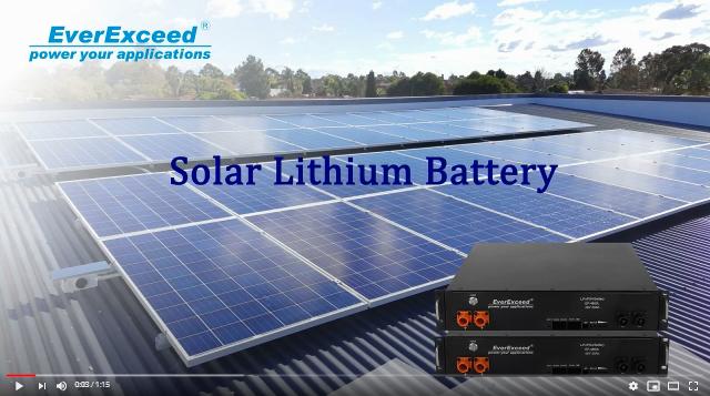  EverExceed بطارية الليثيوم الشمسية تخزين الطاقة