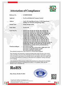 RoHS Certificate for ESS