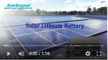 EverExceed بطارية الليثيوم الشمسية لتخزين الطاقة