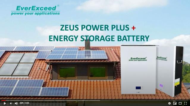 EverExceed Zeus Power Plus + محلول بطارية ليثيوم مثبت على الحائط