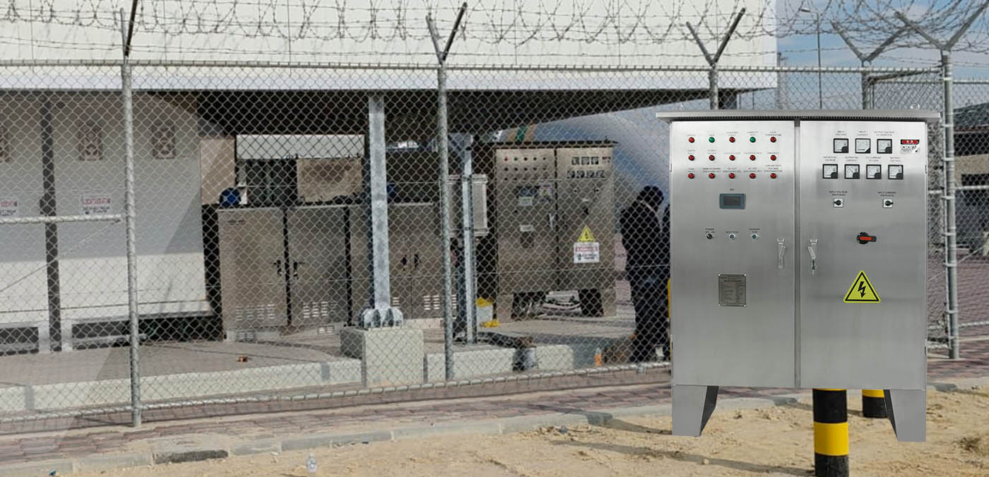 شاحن صناعي 24 فولت 300 أمبير من uXcel لشركة نفط الكويت